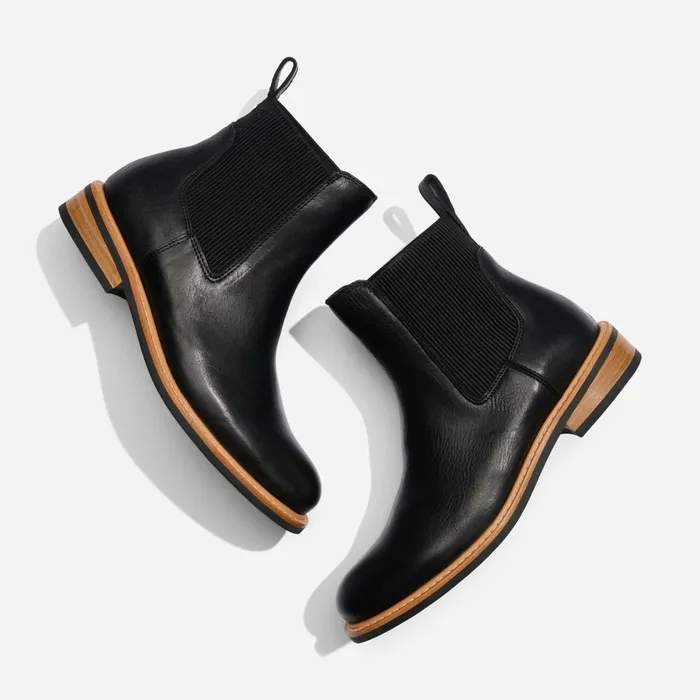 Women Nisolo Boots Carmen Chelsea Boot Black