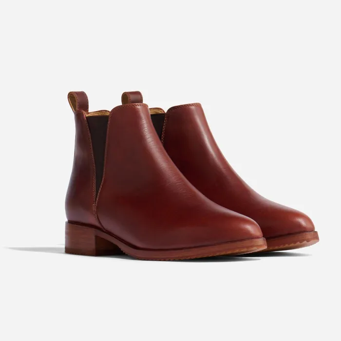 Women Nisolo Boots Eva Everyday Chelsea Boot Auburn