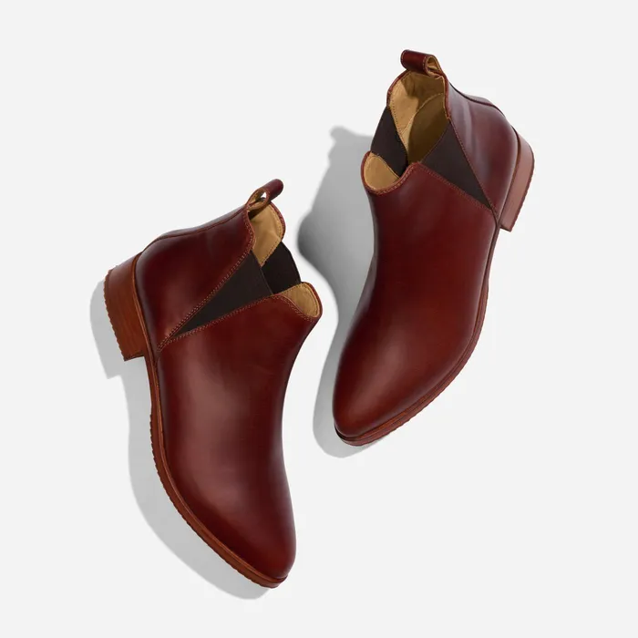 Women Nisolo Boots Eva Everyday Chelsea Boot Auburn