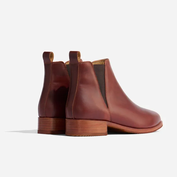 Women Nisolo Boots Eva Everyday Chelsea Boot Auburn