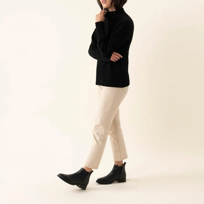 Women Nisolo Boots Eva Everyday Chelsea Boot BlackBlack