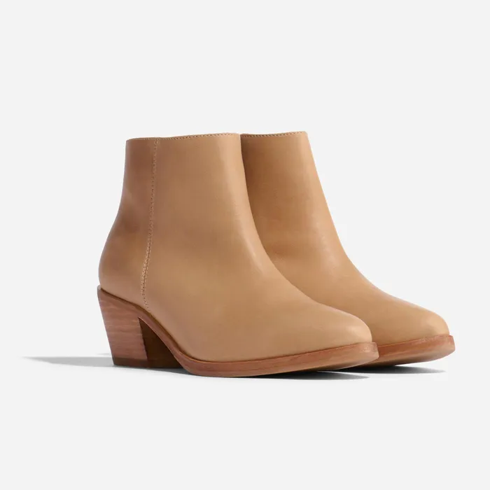 Women Nisolo Boots Marisa Inside Zip Boot Almond