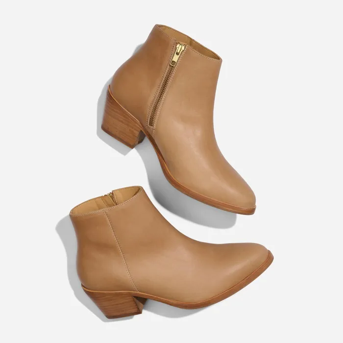 Women Nisolo Boots Marisa Inside Zip Boot Almond