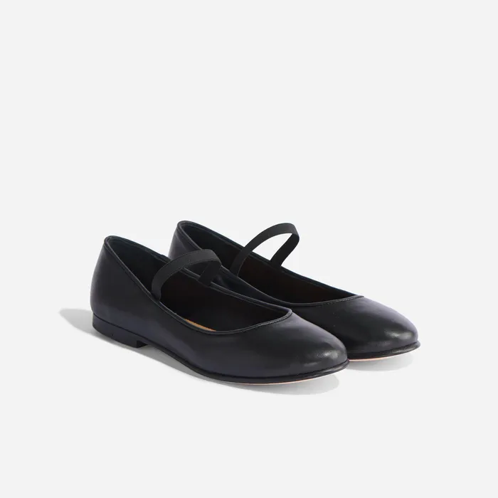 Women Nisolo Flats and Slip Ons Bea GoTo Mary Jane Black