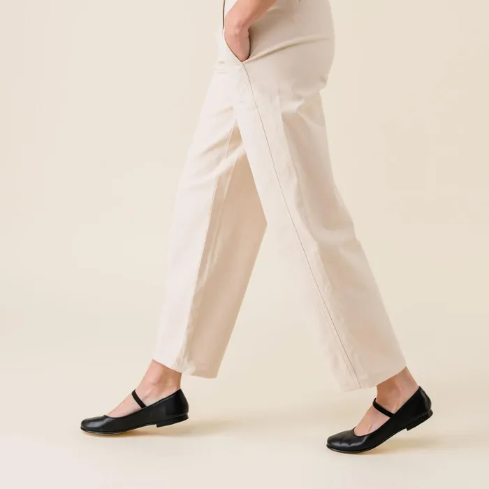 Women Nisolo Flats and Slip Ons Bea GoTo Mary Jane Black