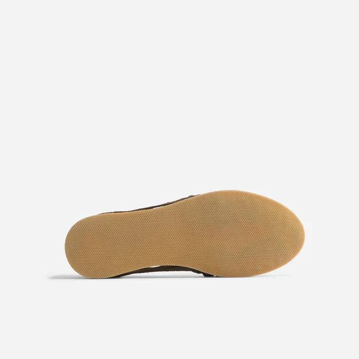 Women Nisolo Flats and Slip Ons Huarache Sandal Forest Green