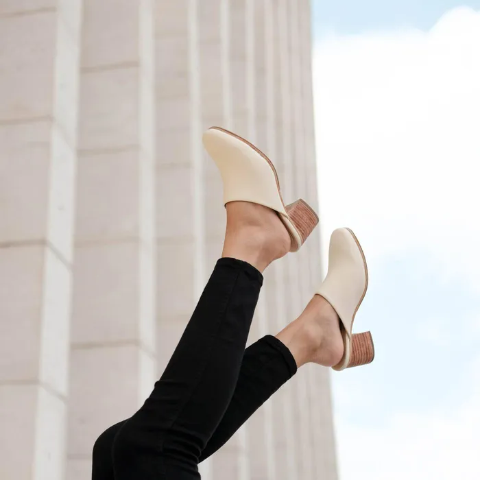 Women Nisolo Heels AllDay Heeled Mule Bone