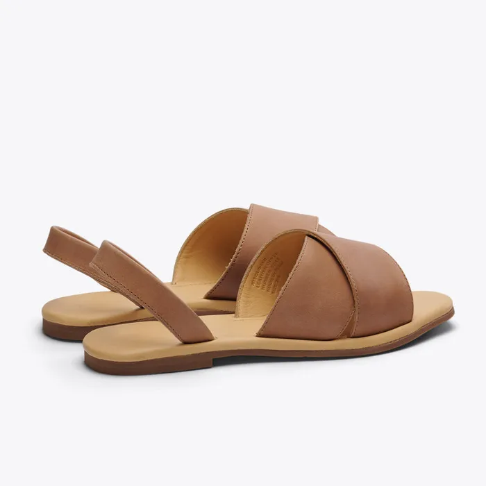 Women Nisolo Sandals AllDay Cross Strap Sandal Almond