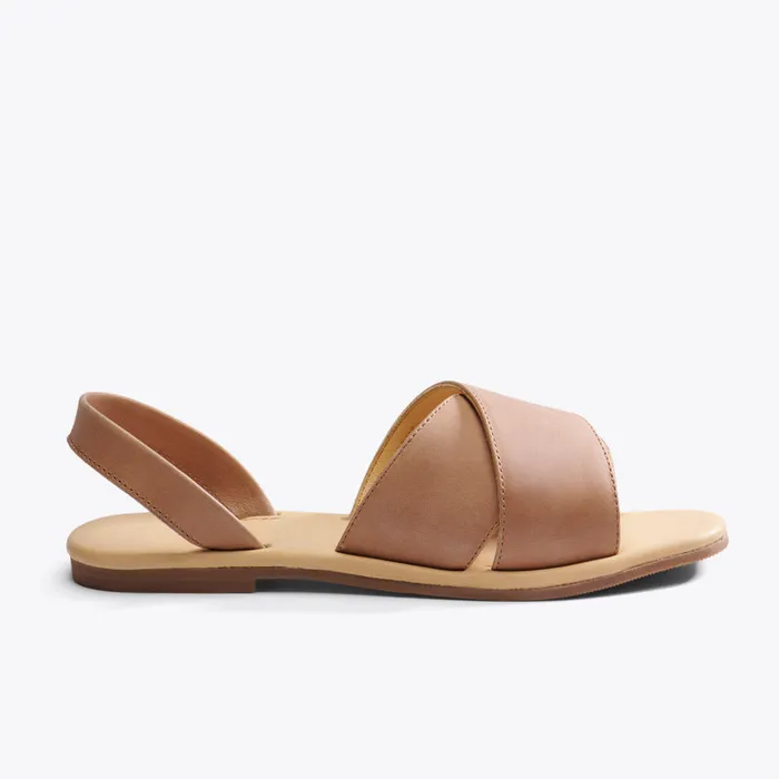 Women Nisolo Sandals AllDay Cross Strap Sandal Almond