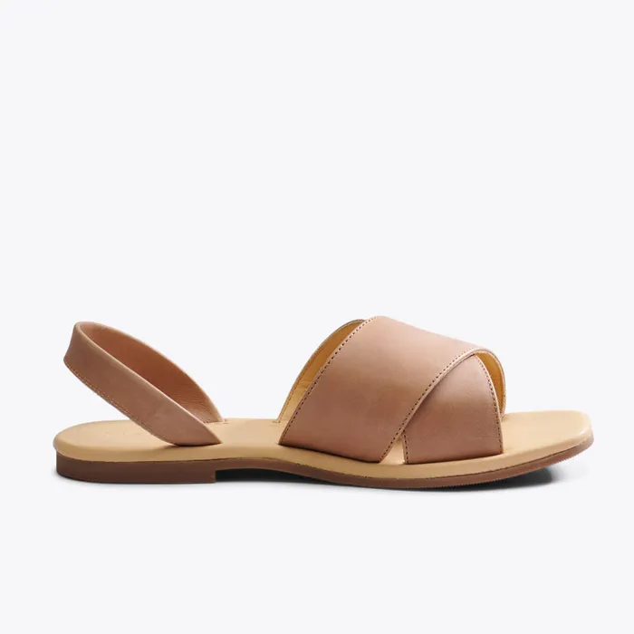 Women Nisolo Sandals AllDay Cross Strap Sandal Almond