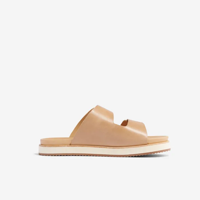 Women Nisolo Sandals Ella Flatform Slide Almond
