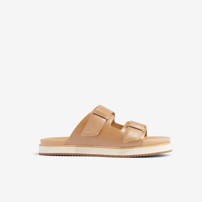 Women Nisolo Sandals Ella Flatform Slide Almond