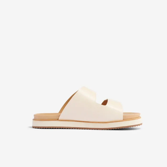 Women Nisolo Sandals Ella Flatform Slide Bone