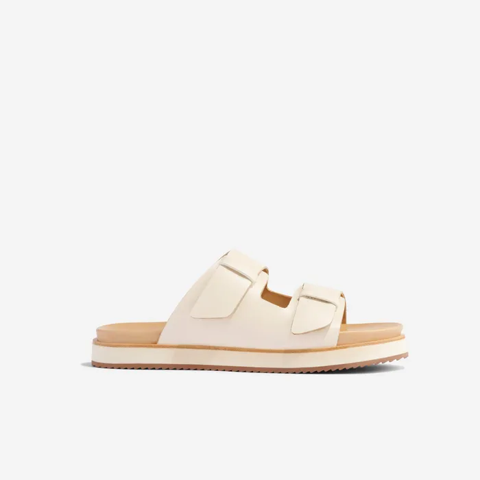 Women Nisolo Sandals Ella Flatform Slide Bone