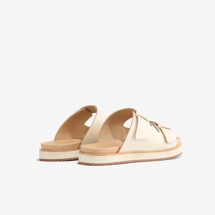 Women Nisolo Sandals Ella Flatform Slide Bone