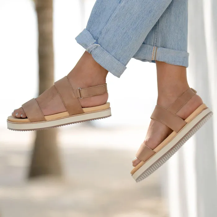 Women Nisolo Sandals GoTo Flatform Sandal 20 Almond
