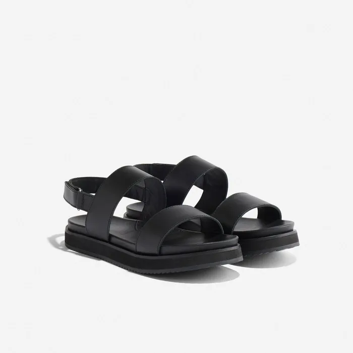 Women Nisolo Sandals GoTo Flatform Sandal 20 BlackBlack