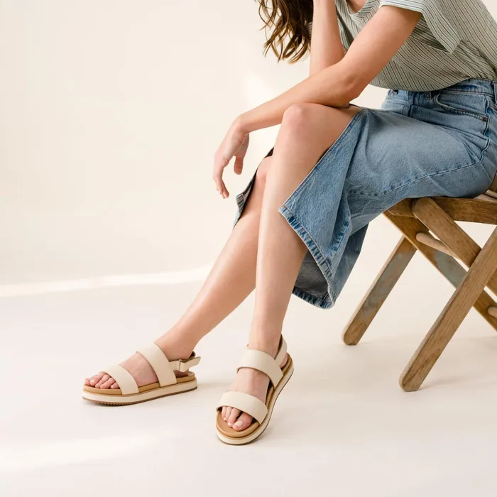 Women Nisolo Sandals GoTo Flatform Sandal 20 Bone