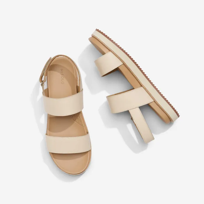 Women Nisolo Sandals GoTo Flatform Sandal 20 Bone