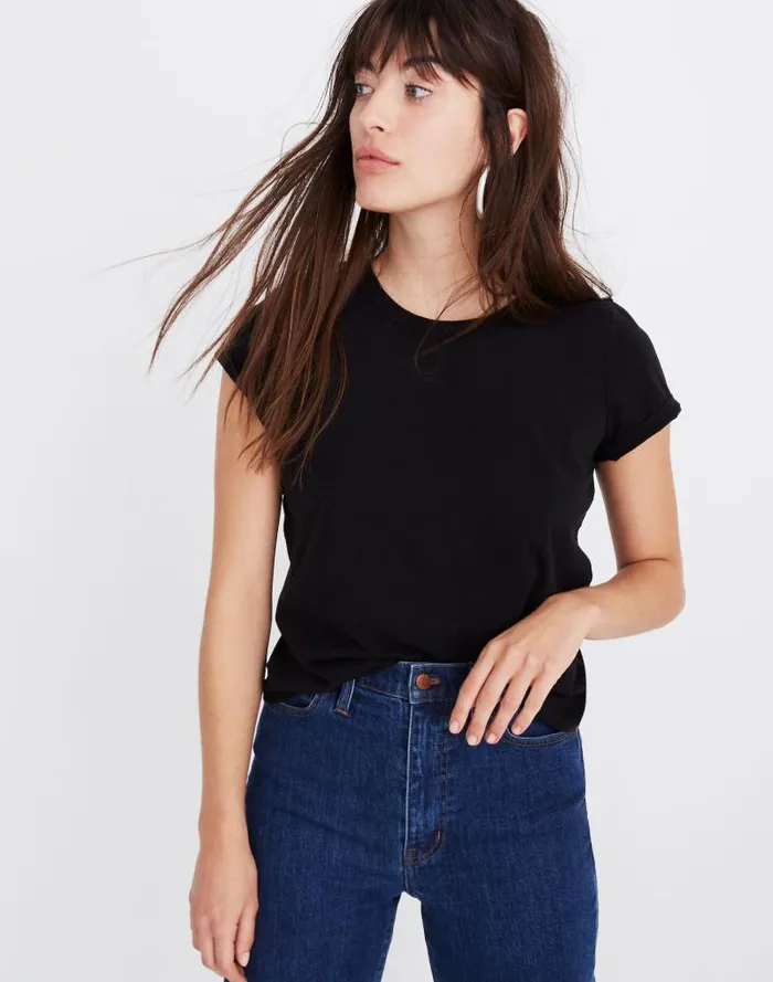 Women Northside Vintage Tee True Black Madewell Tees