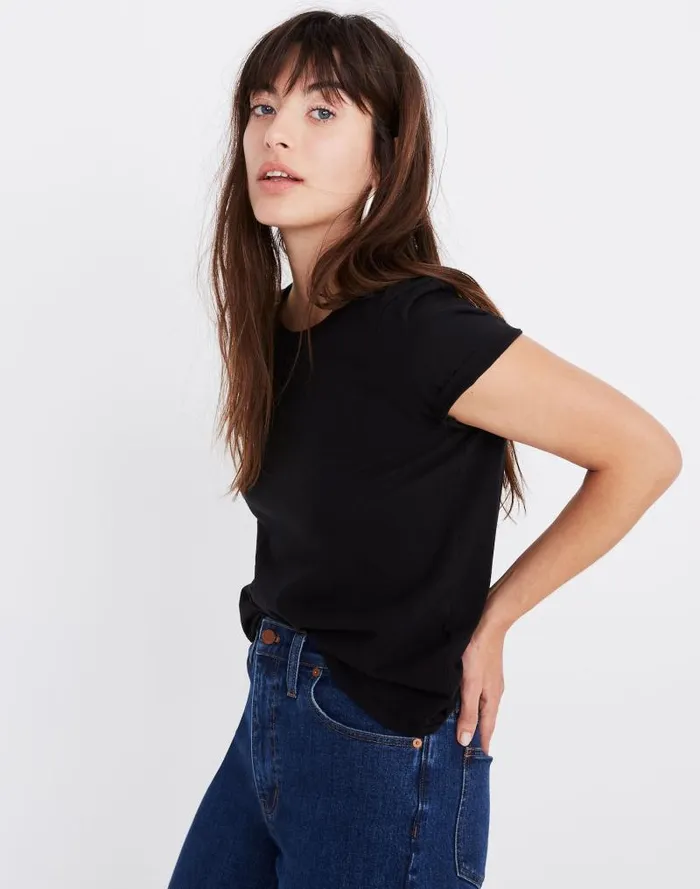 Women Northside Vintage Tee True Black Madewell Tees