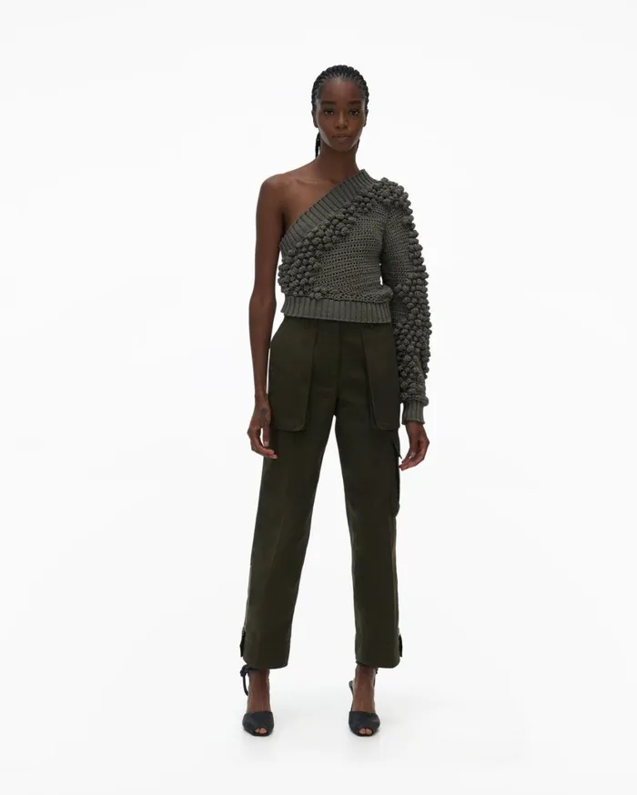 Women Off Shoulder Top Hunter Sage Helmut Lang Sweaters
