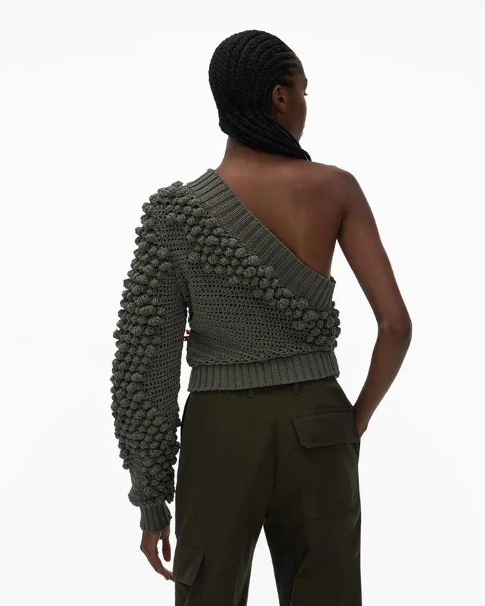 Women Off Shoulder Top Hunter Sage Helmut Lang Sweaters