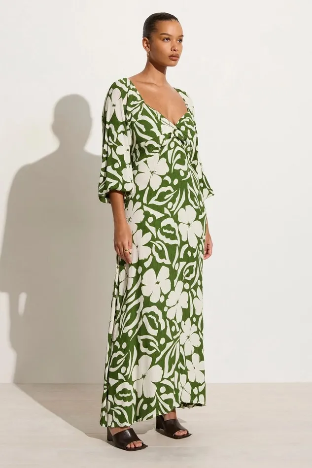 Women Ondina Midi Dress Pavito Floral Olive 8211 Final Sale Faithfull The Brand Dresses Women Ondina Midi Dress Pavito Floral Olive 8211 Final Sale Faithfull The Brand Dresses