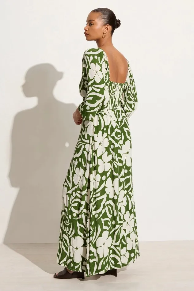 Women Ondina Midi Dress Pavito Floral Olive 8211 Final Sale Faithfull The Brand Dresses Women Ondina Midi Dress Pavito Floral Olive 8211 Final Sale Faithfull The Brand Dresses