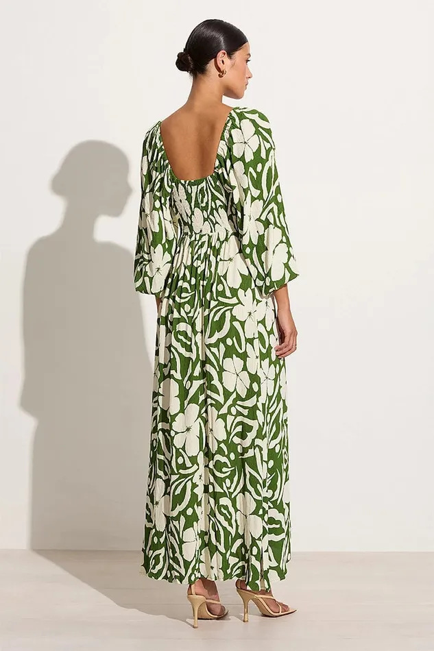 Women Ondina Midi Dress Pavito Floral Olive 8211 Final Sale Faithfull The Brand Dresses Women Ondina Midi Dress Pavito Floral Olive 8211 Final Sale Faithfull The Brand Dresses