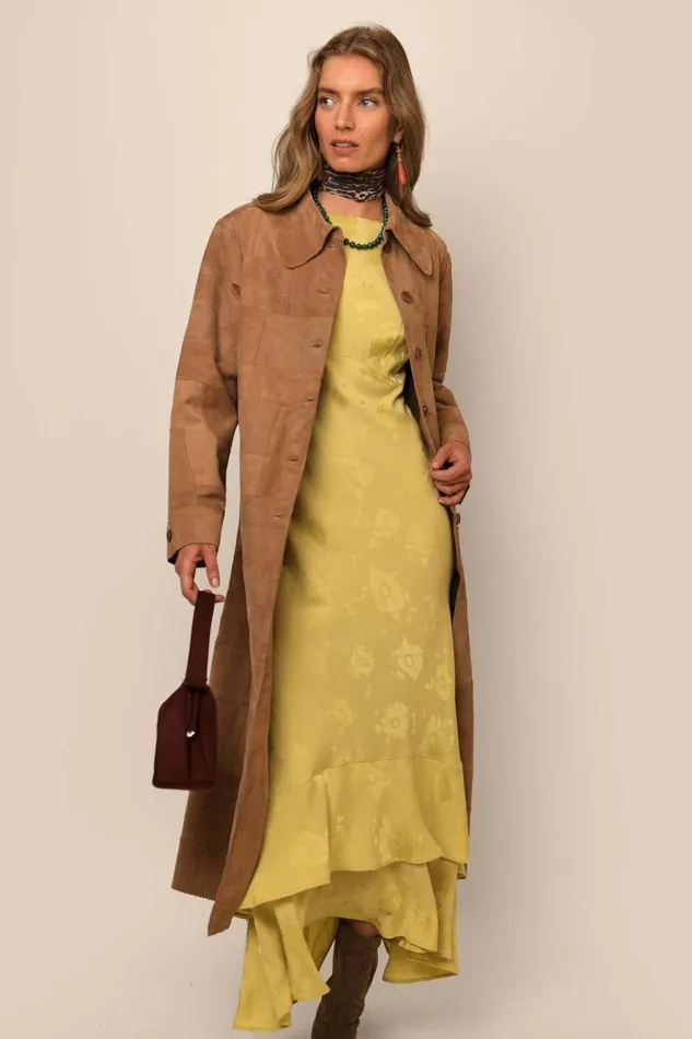 Women Outerwear RIXO Amilia Tan Women Outerwear RIXO Amilia Tan