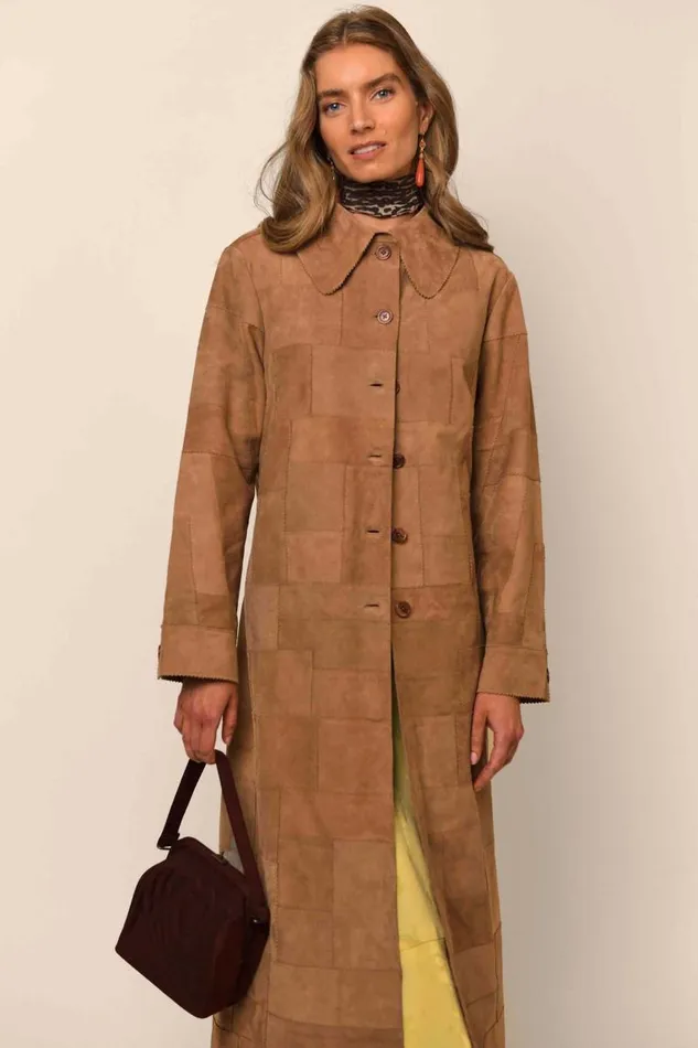Women Outerwear RIXO Amilia Tan Women Outerwear RIXO Amilia Tan
