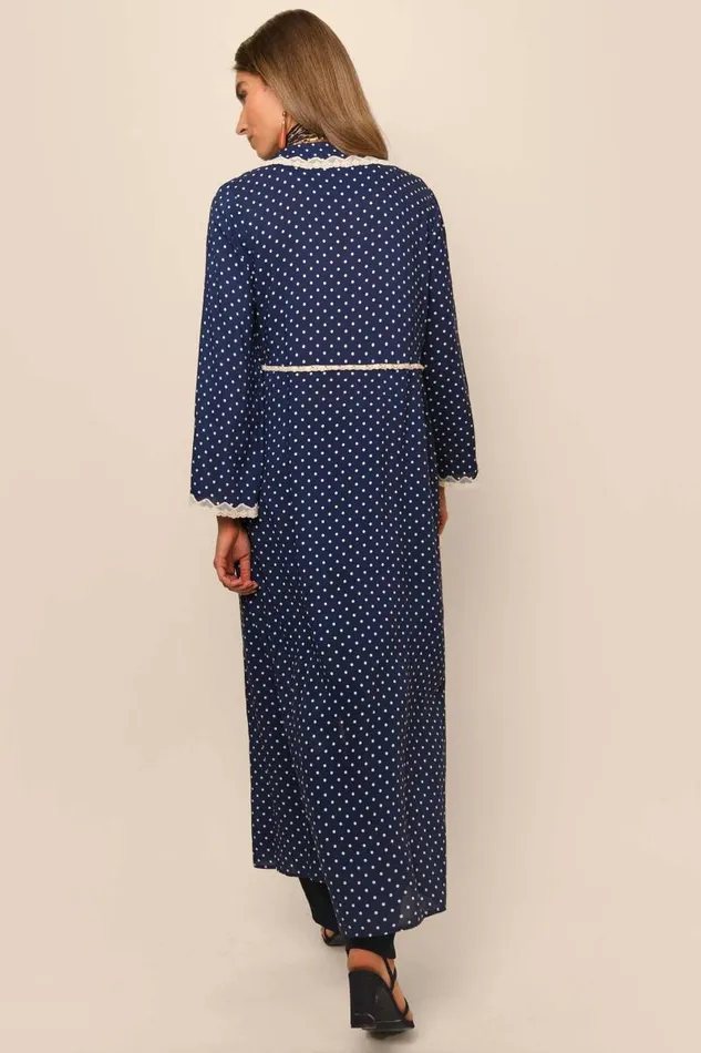 Women Outerwear RIXO Mallory Polka Dot Navy Women Outerwear RIXO Mallory Polka Dot Navy