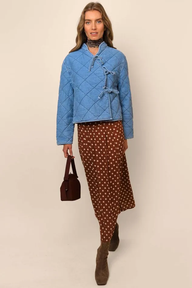 Women Outerwear RIXO Rhae Denim Women Outerwear RIXO Rhae Denim