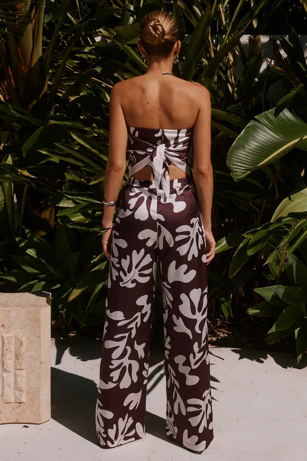 Women Pants Runaway The Label AVIANNA PANT Chocolate Botanica Women Pants Runaway The Label AVIANNA PANT Chocolate Botanica