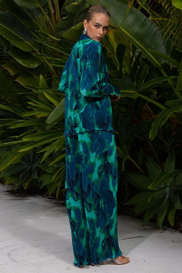 Women Pants Runaway The Label CALISTA PLEAT PANT Calista Green