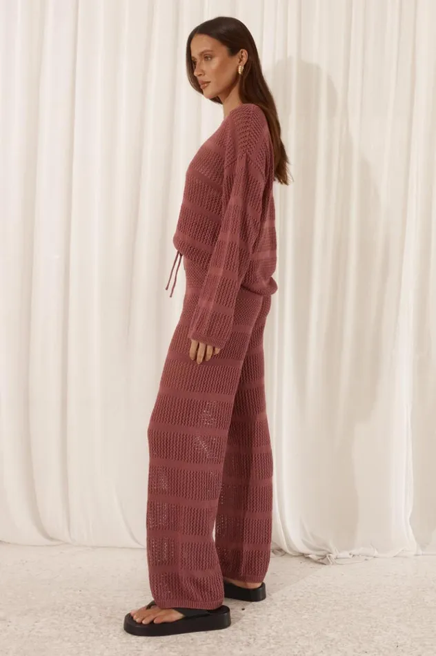 Women Pants Runaway The Label CRAWFORD PANT Rose