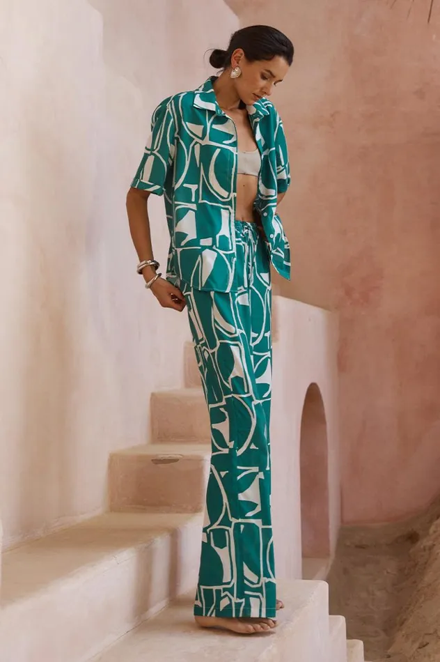 Women Pants Runaway The Label GIANI PANT Green