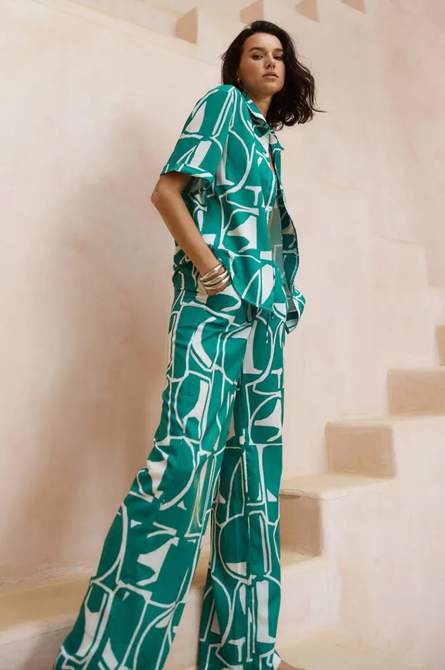 Women Pants Runaway The Label GIANI PANT Green
