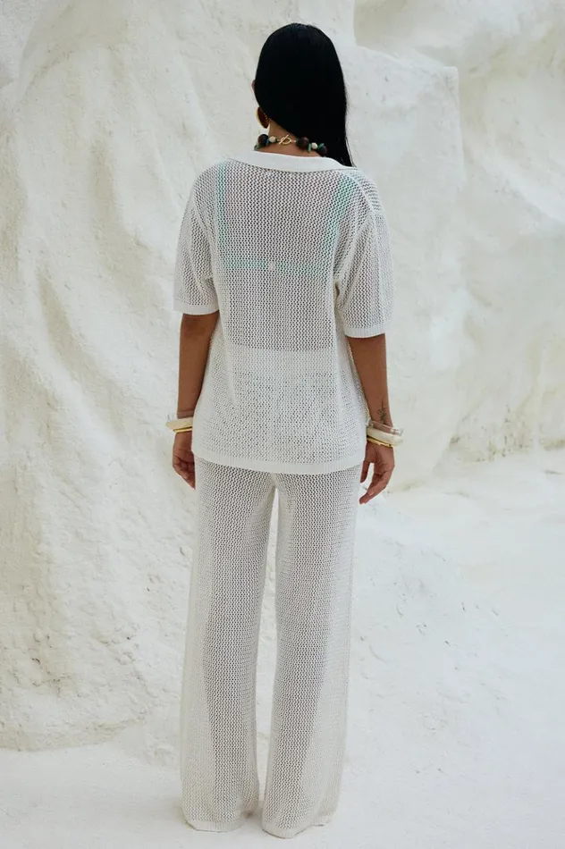 Women Pants Runaway The Label MYRAH PANT White