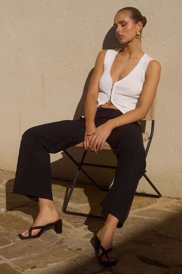 Women Pants Runaway The Label SABINO PANT Black