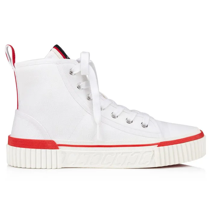 Women Pedro Woman Sneakers 8211 Canva 8211 White White Christian Louboutin Sneakers