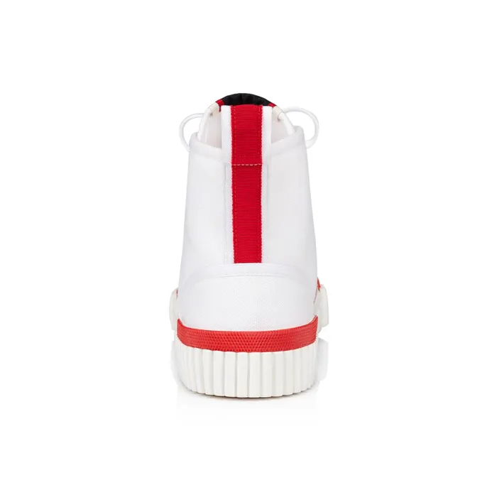 Women Pedro Woman Sneakers 8211 Canva 8211 White White Christian Louboutin Sneakers