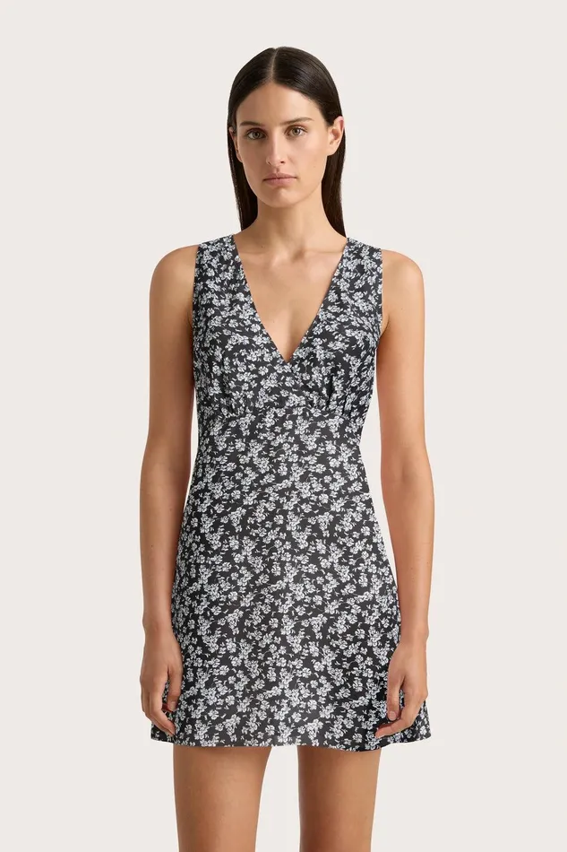 Women Penne Mini Dress Leilani Charred Navy Faithfull The Brand Dresses Women Penne Mini Dress Leilani Charred Navy Faithfull The Brand Dresses