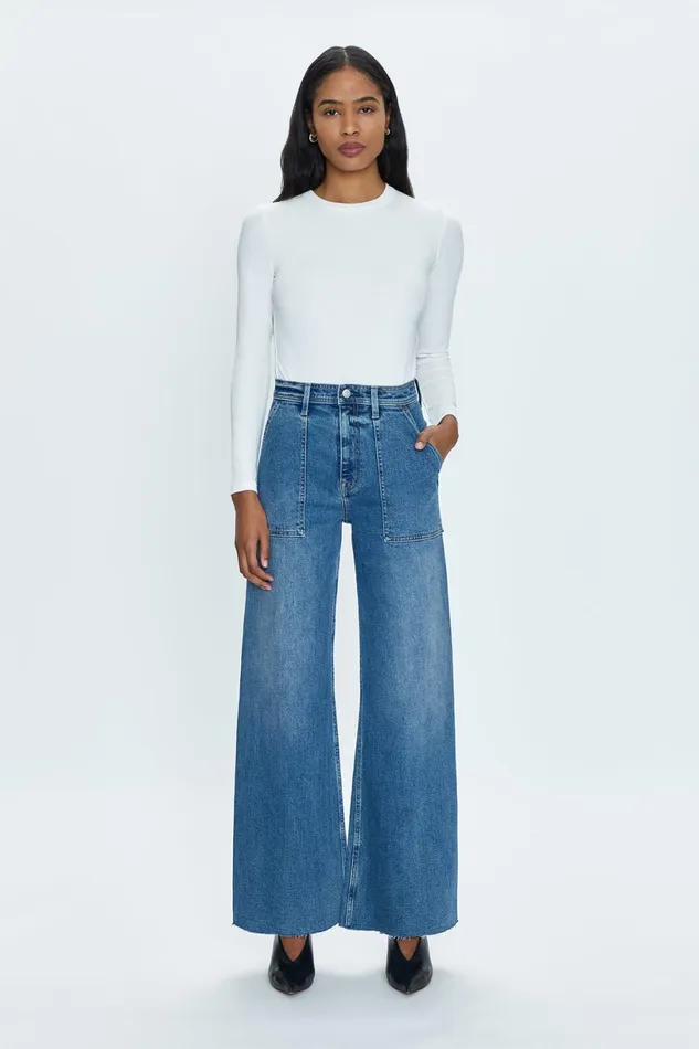 Women Penny High Rise Wide Jean 8211 Canal Pistola Denim Denim