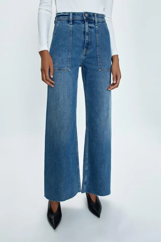 Women Penny High Rise Wide Jean 8211 Canal Pistola Denim Denim