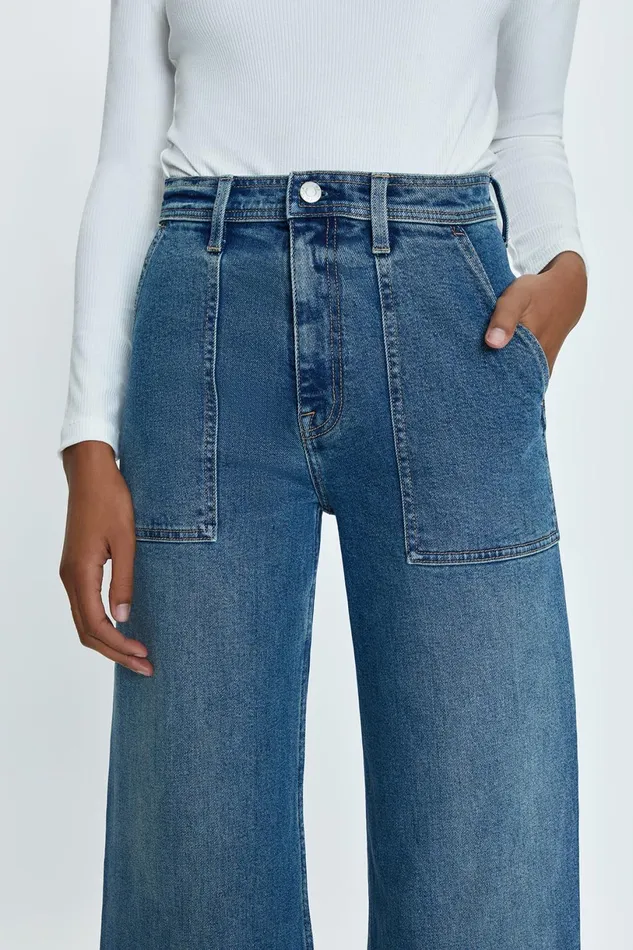 Women Penny High Rise Wide Jean 8211 Canal Pistola Denim Denim
