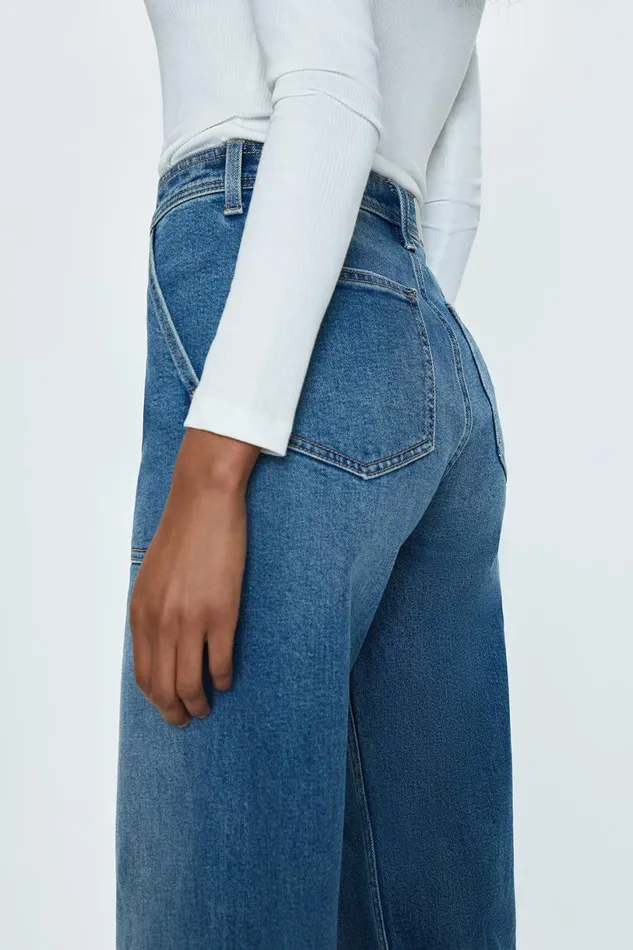 Women Penny High Rise Wide Jean 8211 Canal Pistola Denim Denim