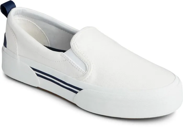 Women Pier Wave Platform Slip On Sneaker White Sperry Sneakers