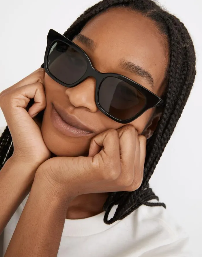 Women Pierport Sunglasses Black Coal Madewell Sunglasses